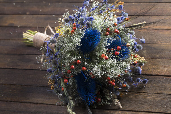 dried flower bouquet — Old Blue Ribbon Farm