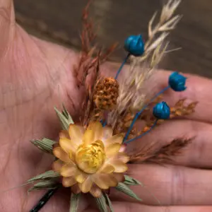 Bobby pin for Autumn Teal wedding bouquet set