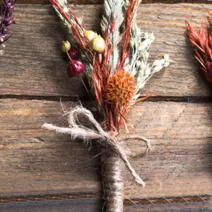 Boutonniere Type 2 for Autumn wedding bouquet set
