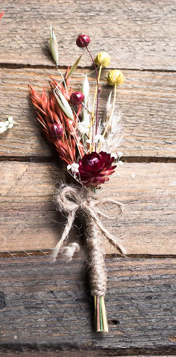 Boutonniere Type 3 for Autumn wedding bouquet set