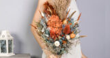 wedding-sets - fall-autumn-burnt-orange-rust-sage-green-blue-terracotta-wedding-bouquet-dried-flower-thistle-flowers-pampas-grass-wildflowers-SET-2021-15