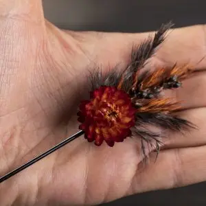 Bobby pin for Black Orange Burgundy set