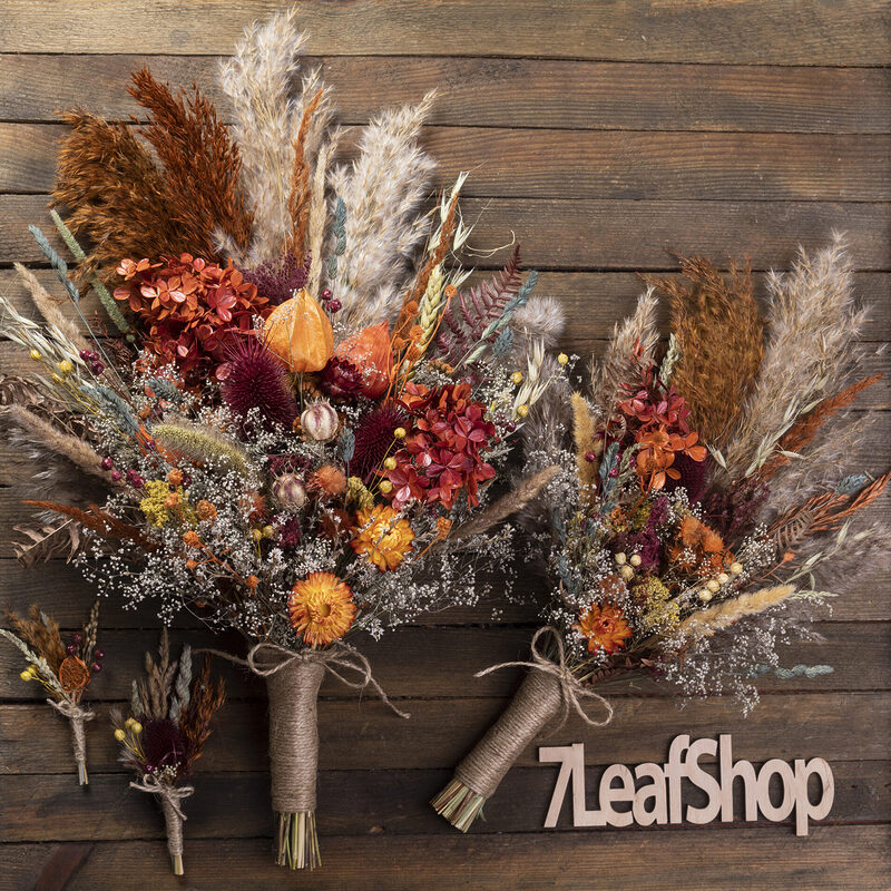 Wedding bouquets and Sets from Dried flowers 81