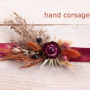 Corsage for Autumn wedding bouquet set