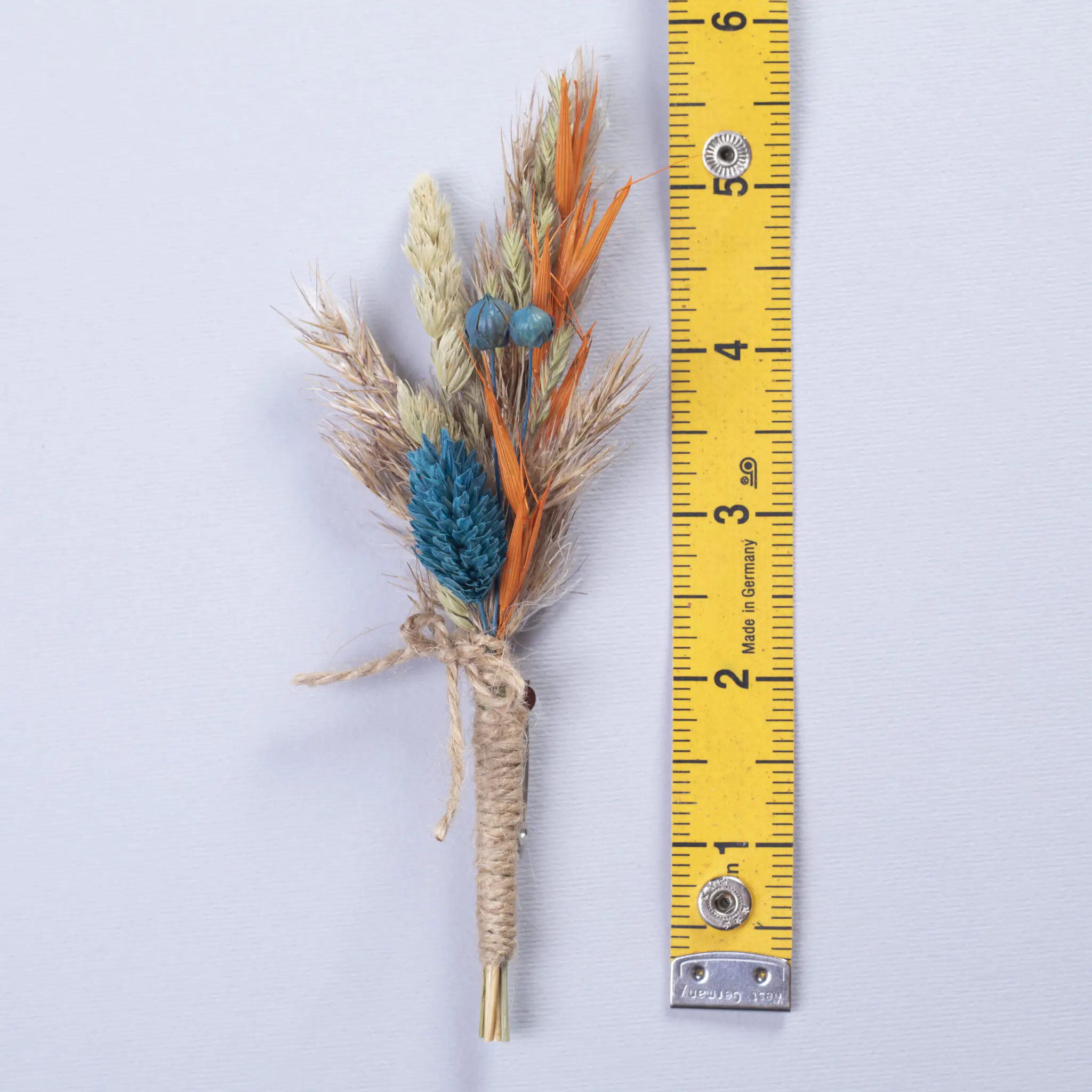 Teal blue Mens Boutonniere (Smaller size) - Image 3