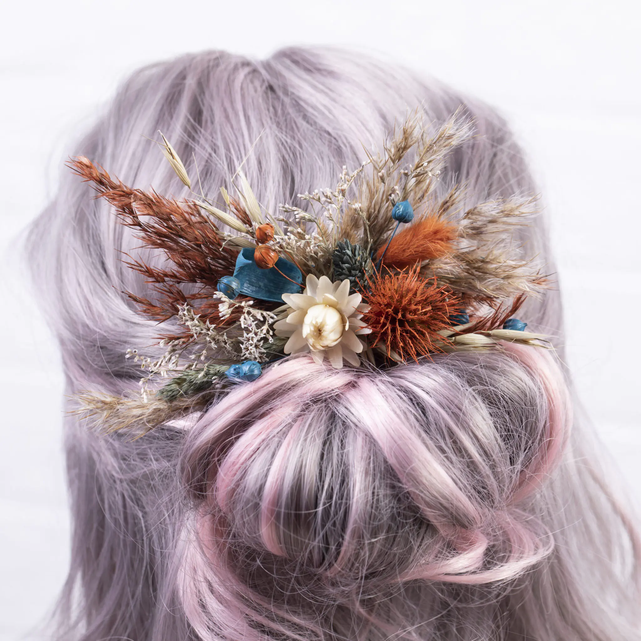 Teal blue Hair Comb - Smaller size - Image 5
