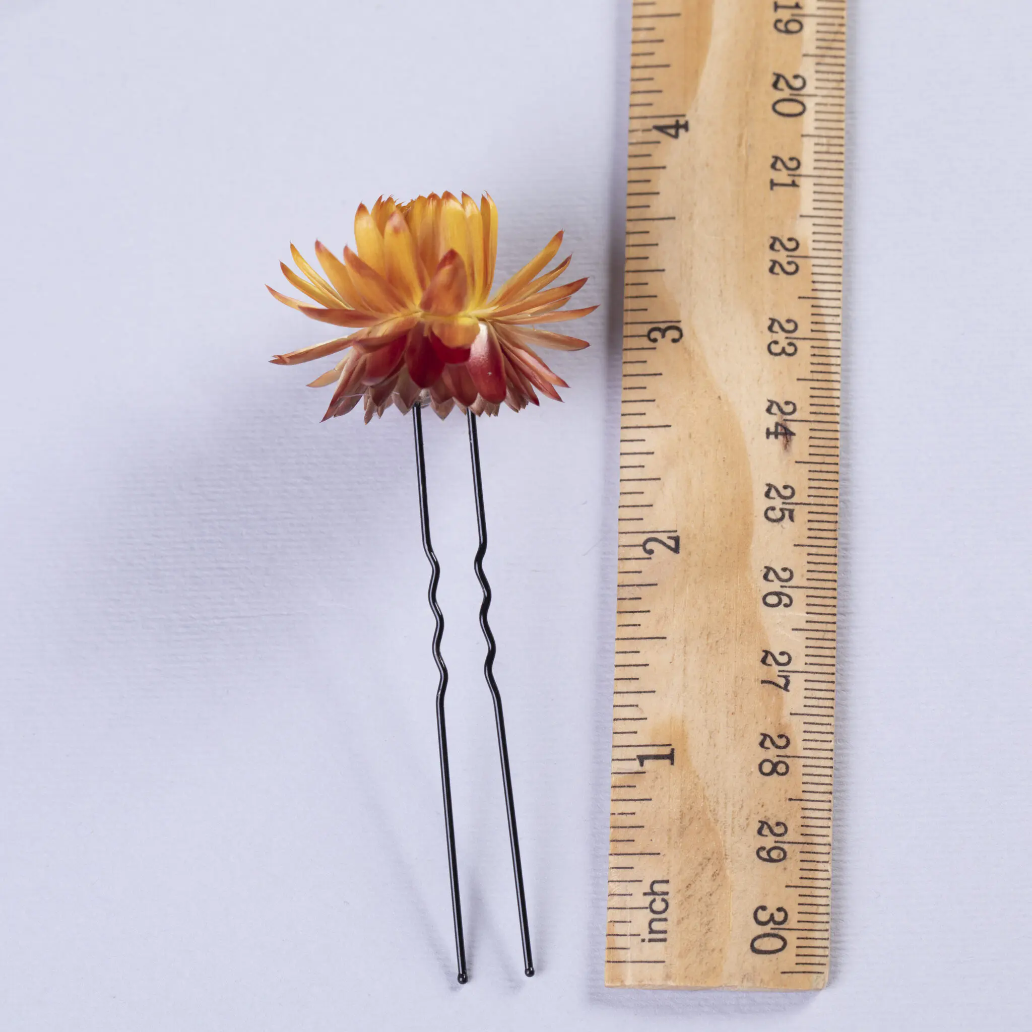 Hair Pin - Orange Burgundy (type1) - Image 3