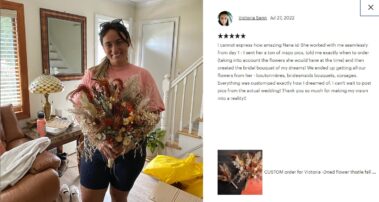 Wedding bouquets and Sets from Dried flowers 59