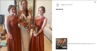 Wedding bouquets and Sets from Dried flowers 65
