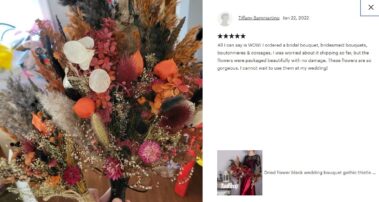 Wedding bouquets and Sets from Dried flowers 62