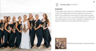 Wedding bouquets and Sets from Dried flowers 36