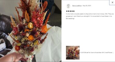 Wedding bouquets and Sets from Dried flowers 37