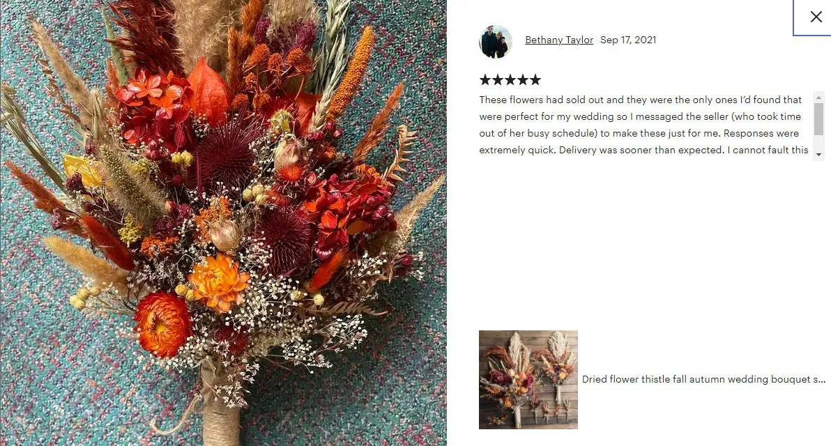 Wedding bouquets and Sets from Dried flowers 2