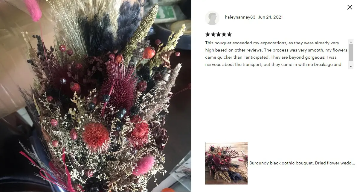 Wedding bouquets and Sets from Dried flowers 7
