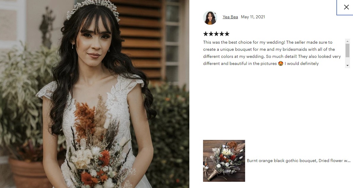 Wedding bouquets and Sets from Dried flowers 11