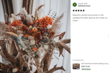 Wedding bouquets and Sets from Dried flowers 41