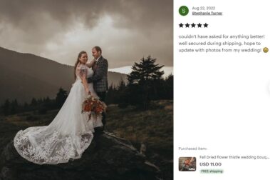 Wedding bouquets and Sets from Dried flowers 35
