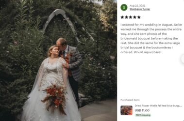 Wedding bouquets and Sets from Dried flowers 39