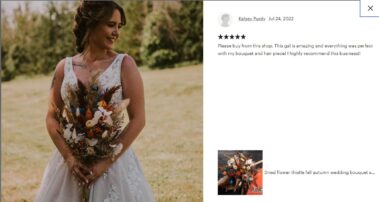Wedding bouquets and Sets from Dried flowers 31