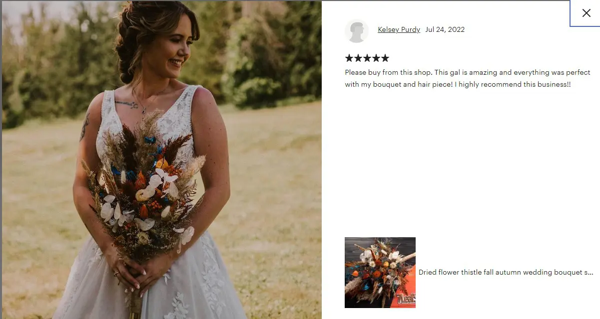 Wedding bouquets and Sets from Dried flowers 1